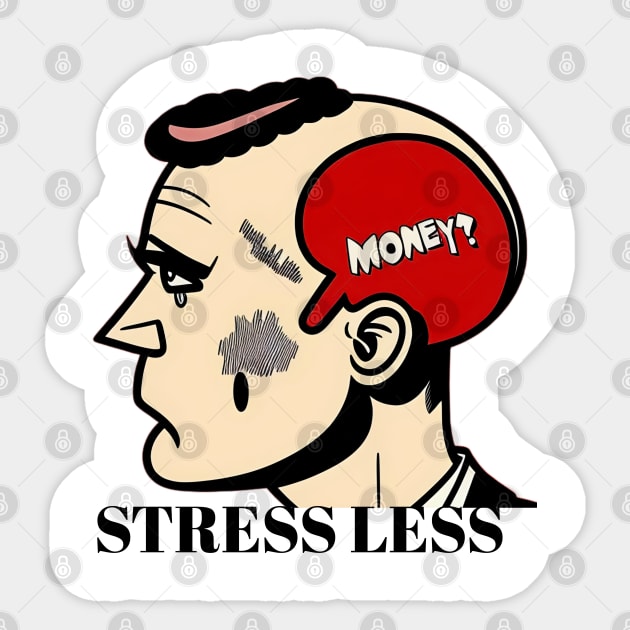 Stress Less Sticker by YungBick